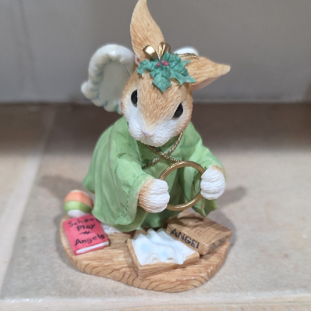 Enesco Bless Your Angelic Heart Bunnies Figurine